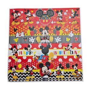 Mickey Mouse Happy Birthday Water Bottle Wrap 48 pk Vinyl Stickers